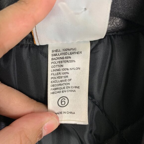 Harley Davidson Full Zip Leather Jacket Toddler Size 6 Black‎ - Picture 10 of 12